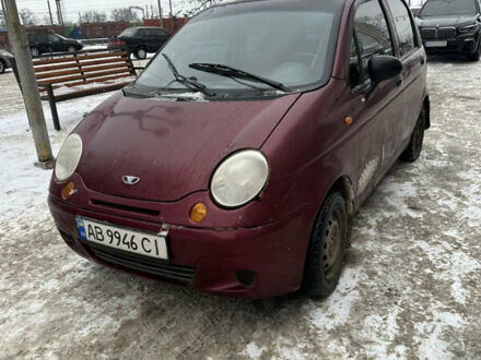 Красный Дэу Матиз, объемом двигателя 0.8 л и пробегом 200 тыс. км за 1450 $, фото 1 на Automoto.ua