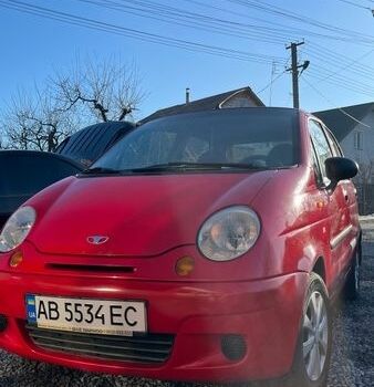 Красный Дэу Матиз, объемом двигателя 0.8 л и пробегом 115 тыс. км за 2000 $, фото 1 на Automoto.ua