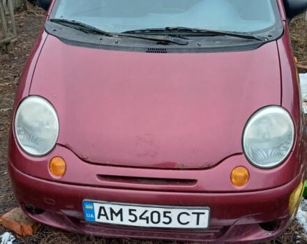 Красный Дэу Матиз, объемом двигателя 8 л и пробегом 180 тыс. км за 550 $, фото 1 на Automoto.ua