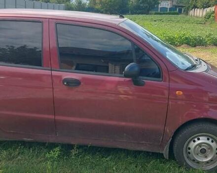 Красный Дэу Матиз, объемом двигателя 0.8 л и пробегом 92 тыс. км за 3000 $, фото 1 на Automoto.ua