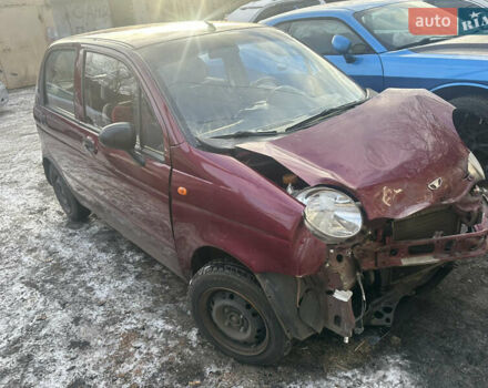 Красный Дэу Матиз, объемом двигателя 0.8 л и пробегом 58 тыс. км за 1500 $, фото 1 на Automoto.ua