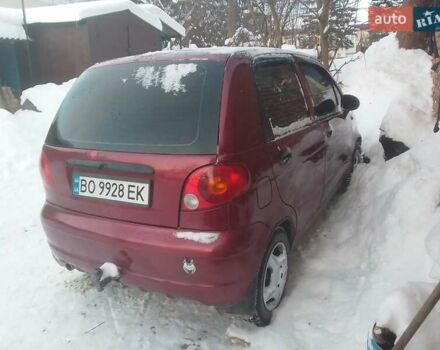Красный Дэу Матиз, объемом двигателя 0.8 л и пробегом 360 тыс. км за 1299 $, фото 1 на Automoto.ua