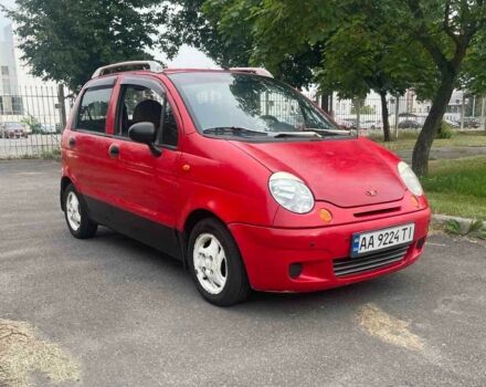 Красный Дэу Матиз, объемом двигателя 0.8 л и пробегом 128 тыс. км за 1600 $, фото 1 на Automoto.ua