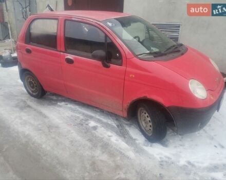 Красный Дэу Матиз, объемом двигателя 0.8 л и пробегом 100 тыс. км за 1400 $, фото 1 на Automoto.ua