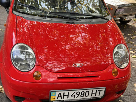 Красный Дэу Матиз, объемом двигателя 0.8 л и пробегом 49 тыс. км за 3600 $, фото 1 на Automoto.ua