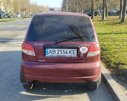 Красный Дэу Матиз, объемом двигателя 0.8 л и пробегом 65 тыс. км за 3200 $, фото 1 на Automoto.ua