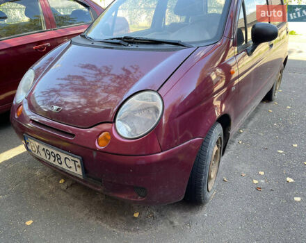 Красный Дэу Матиз, объемом двигателя 0.8 л и пробегом 76 тыс. км за 2500 $, фото 1 на Automoto.ua