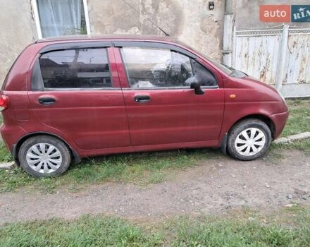 Красный Дэу Матиз, объемом двигателя 0.8 л и пробегом 103 тыс. км за 2500 $, фото 1 на Automoto.ua