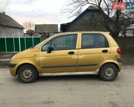 Желтый Дэу Матиз, объемом двигателя 1 л и пробегом 213 тыс. км за 1500 $, фото 4 на Automoto.ua