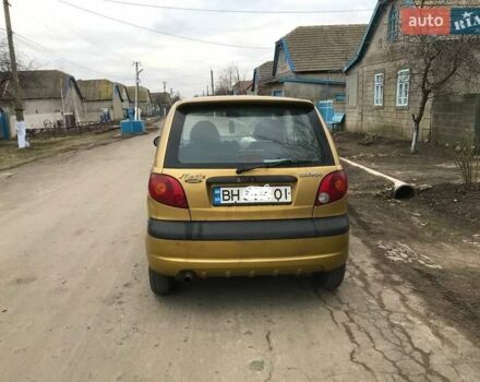 Желтый Дэу Матиз, объемом двигателя 1 л и пробегом 213 тыс. км за 1500 $, фото 5 на Automoto.ua