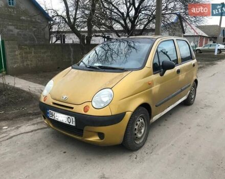 Желтый Дэу Матиз, объемом двигателя 1 л и пробегом 213 тыс. км за 1500 $, фото 3 на Automoto.ua