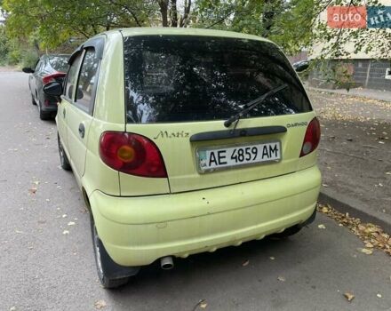 Желтый Дэу Матиз, объемом двигателя 0.8 л и пробегом 84 тыс. км за 2000 $, фото 3 на Automoto.ua