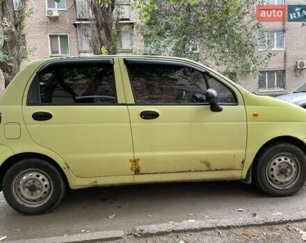 Желтый Дэу Матиз, объемом двигателя 0.8 л и пробегом 84 тыс. км за 2000 $, фото 2 на Automoto.ua
