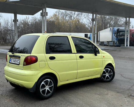 Жовтий Деу Матіз, об'ємом двигуна 0.77 л та пробігом 186 тис. км за 2400 $, фото 3 на Automoto.ua