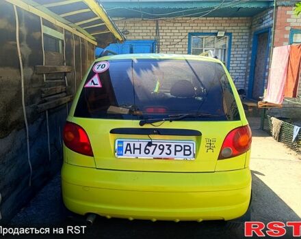Желтый Дэу Матиз, объемом двигателя 0.8 л и пробегом 123 тыс. км за 2000 $, фото 1 на Automoto.ua