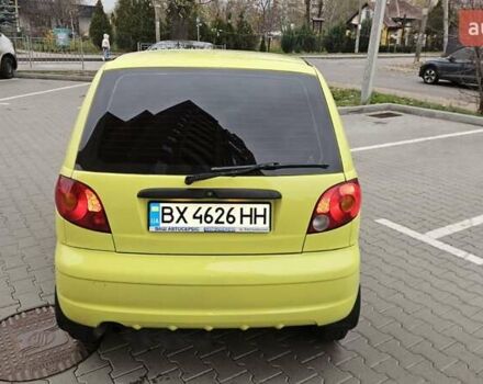 Желтый Дэу Матиз, объемом двигателя 0.8 л и пробегом 132 тыс. км за 2750 $, фото 6 на Automoto.ua