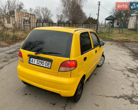 Жовтий Деу Матіз, об'ємом двигуна 0.8 л та пробігом 210 тис. км за 1650 $, фото 6 на Automoto.ua