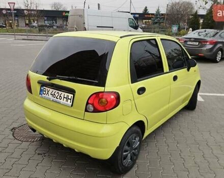 Желтый Дэу Матиз, объемом двигателя 0.8 л и пробегом 132 тыс. км за 2750 $, фото 3 на Automoto.ua