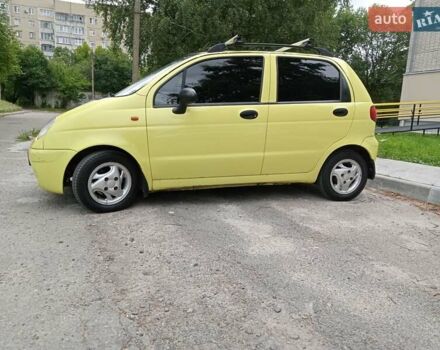 Желтый Дэу Матиз, объемом двигателя 0.8 л и пробегом 230 тыс. км за 2000 $, фото 3 на Automoto.ua