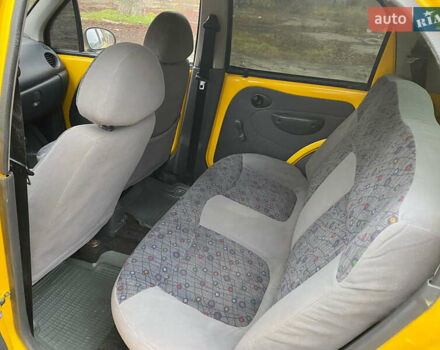 Жовтий Деу Матіз, об'ємом двигуна 0.8 л та пробігом 210 тис. км за 1650 $, фото 16 на Automoto.ua