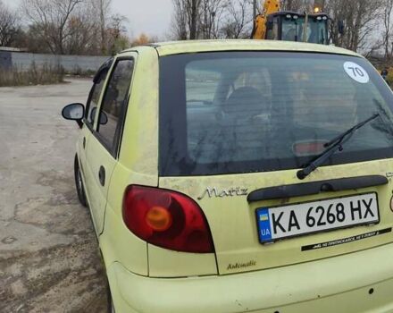 Желтый Дэу Матиз, объемом двигателя 0.8 л и пробегом 50 тыс. км за 2600 $, фото 3 на Automoto.ua