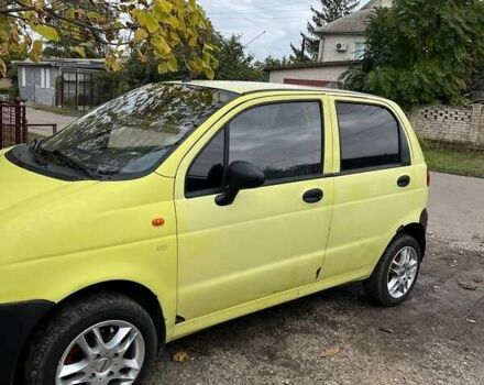 Жовтий Деу Матіз, об'ємом двигуна 0.8 л та пробігом 11 тис. км за 2100 $, фото 1 на Automoto.ua