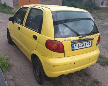 Желтый Дэу Матиз, объемом двигателя 0.8 л и пробегом 120 тыс. км за 2600 $, фото 3 на Automoto.ua