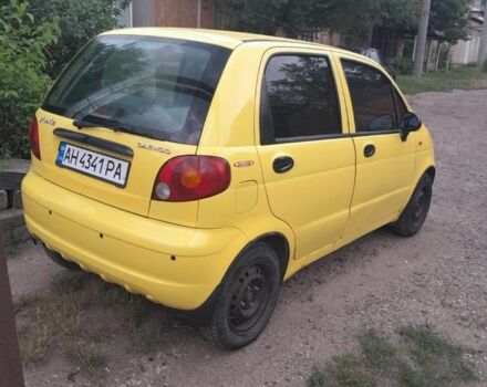 Желтый Дэу Матиз, объемом двигателя 0.8 л и пробегом 120 тыс. км за 2600 $, фото 2 на Automoto.ua