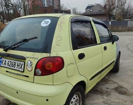 Желтый Дэу Матиз, объемом двигателя 0.8 л и пробегом 50 тыс. км за 2600 $, фото 4 на Automoto.ua