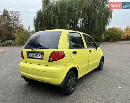 Желтый Дэу Матиз, объемом двигателя 0.8 л и пробегом 120 тыс. км за 2400 $, фото 6 на Automoto.ua