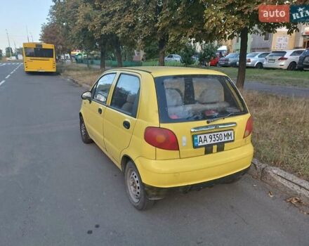 Желтый Дэу Матиз, объемом двигателя 0.8 л и пробегом 173 тыс. км за 1900 $, фото 6 на Automoto.ua