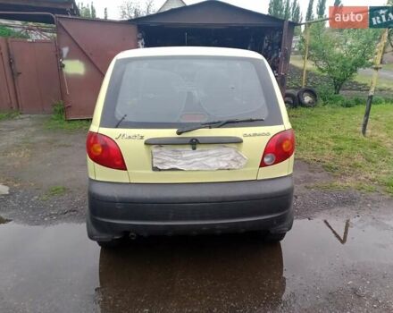 Жовтий Деу Матіз, об'ємом двигуна 0.8 л та пробігом 100 тис. км за 2000 $, фото 7 на Automoto.ua