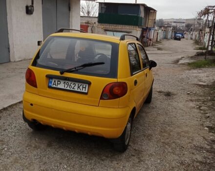 Желтый Дэу Матиз, объемом двигателя 0.8 л и пробегом 120 тыс. км за 2100 $, фото 2 на Automoto.ua