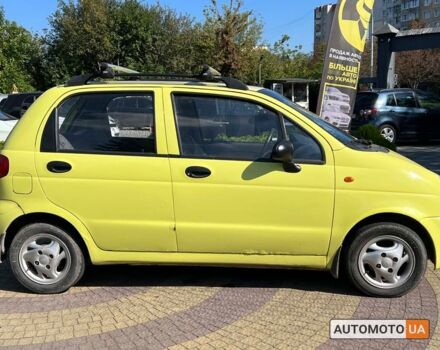 Желтый Дэу Матиз, объемом двигателя 0.8 л и пробегом 230 тыс. км за 3000 $, фото 7 на Automoto.ua