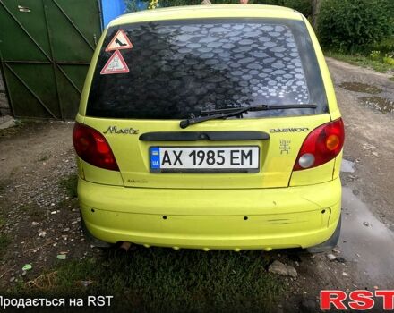 Желтый Дэу Матиз, объемом двигателя 1 л и пробегом 159 тыс. км за 1900 $, фото 2 на Automoto.ua