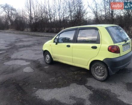 Желтый Дэу Матиз, объемом двигателя 0.8 л и пробегом 86 тыс. км за 2400 $, фото 2 на Automoto.ua
