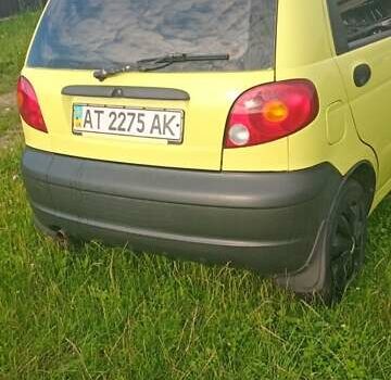 Желтый Дэу Матиз, объемом двигателя 0.8 л и пробегом 142 тыс. км за 1650 $, фото 6 на Automoto.ua