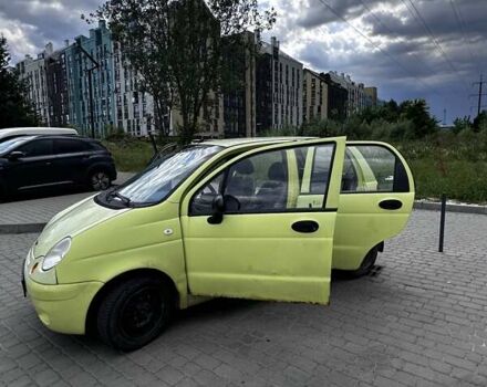 Желтый Дэу Матиз, объемом двигателя 0.8 л и пробегом 89 тыс. км за 2150 $, фото 4 на Automoto.ua
