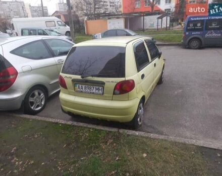 Жовтий Деу Матіз, об'ємом двигуна 0.8 л та пробігом 200 тис. км за 1500 $, фото 2 на Automoto.ua