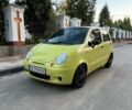 Желтый Дэу Матиз, объемом двигателя 0.8 л и пробегом 109 тыс. км за 1900 $, фото 1 на Automoto.ua