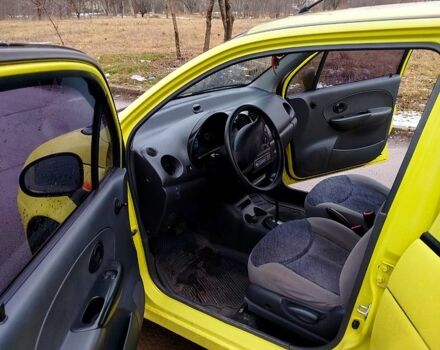 Желтый Дэу Матиз, объемом двигателя 0.8 л и пробегом 90 тыс. км за 3200 $, фото 8 на Automoto.ua