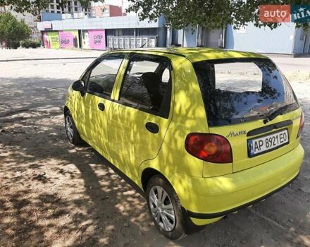 Желтый Дэу Матиз, объемом двигателя 0.8 л и пробегом 63 тыс. км за 2200 $, фото 5 на Automoto.ua