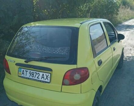Жовтий Деу Матіз, об'ємом двигуна 0.8 л та пробігом 220 тис. км за 2300 $, фото 1 на Automoto.ua
