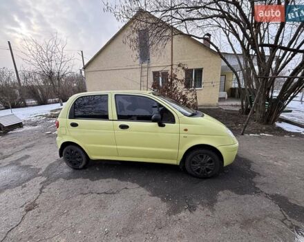Желтый Дэу Матиз, объемом двигателя 0.8 л и пробегом 60 тыс. км за 3200 $, фото 2 на Automoto.ua