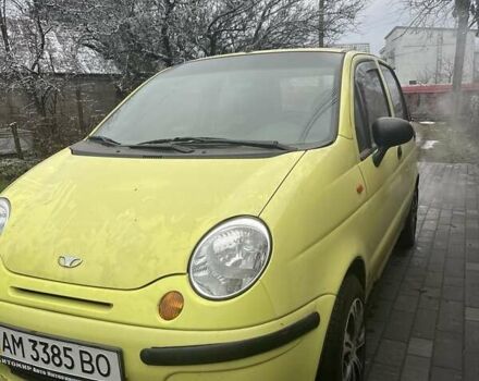 Жовтий Деу Матіз, об'ємом двигуна 0.8 л та пробігом 80 тис. км за 2100 $, фото 2 на Automoto.ua