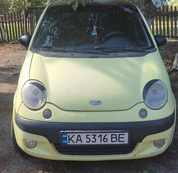 Желтый Дэу Матиз, объемом двигателя 0.8 л и пробегом 167 тыс. км за 1950 $, фото 4 на Automoto.ua