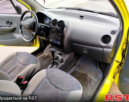 Желтый Дэу Матиз, объемом двигателя 0.8 л и пробегом 90 тыс. км за 3200 $, фото 12 на Automoto.ua