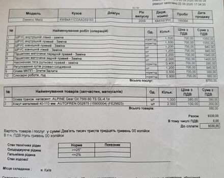 Жовтий Деу Матіз, об'ємом двигуна 0.8 л та пробігом 155 тис. км за 2500 $, фото 10 на Automoto.ua