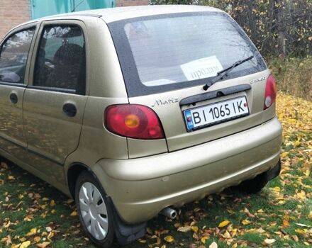 Желтый Дэу Матиз, объемом двигателя 0.8 л и пробегом 95 тыс. км за 2300 $, фото 2 на Automoto.ua