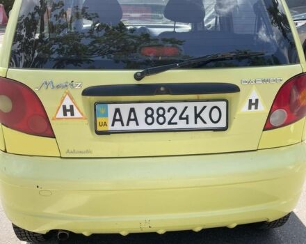 Желтый Дэу Матиз, объемом двигателя 0.8 л и пробегом 127 тыс. км за 1500 $, фото 3 на Automoto.ua